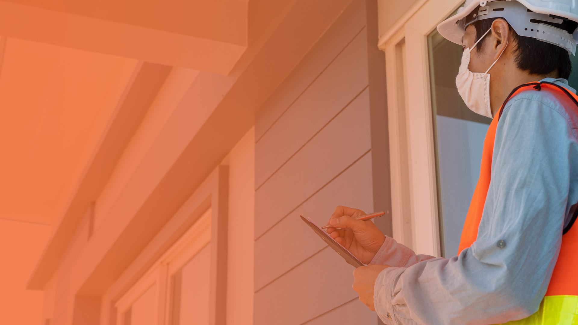 home inspector filling out report merrick ny